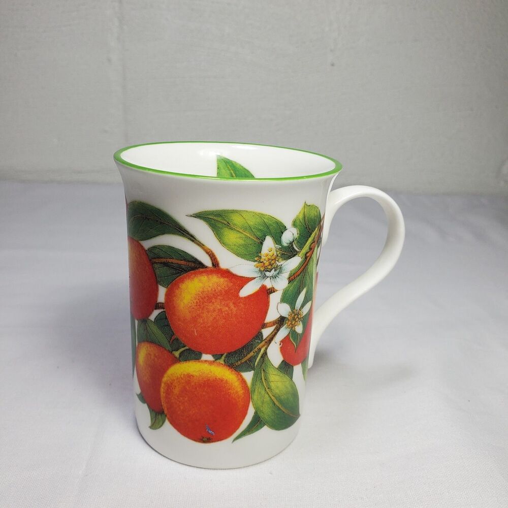 Crown Trent China Mug " Orange", 4" Collectible  Porcelain